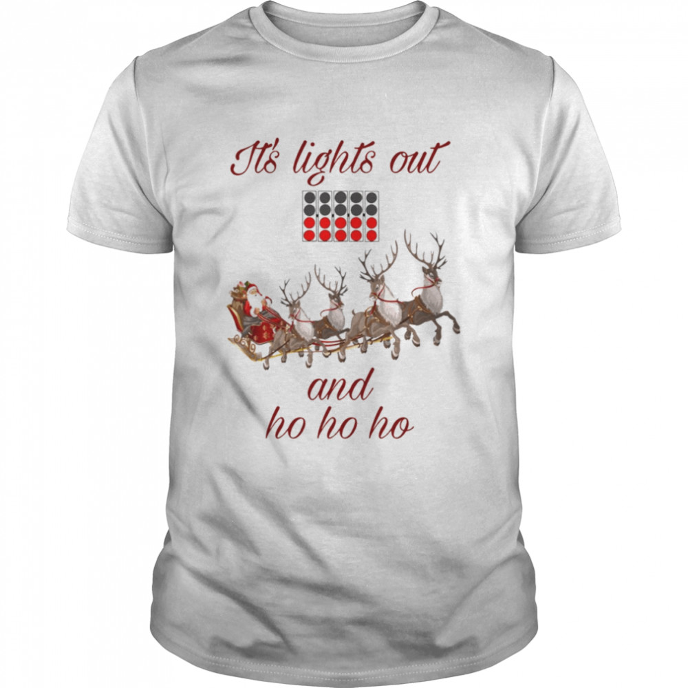 It’s Lights Out And Ho Ho Ho F1 Christmas shirt