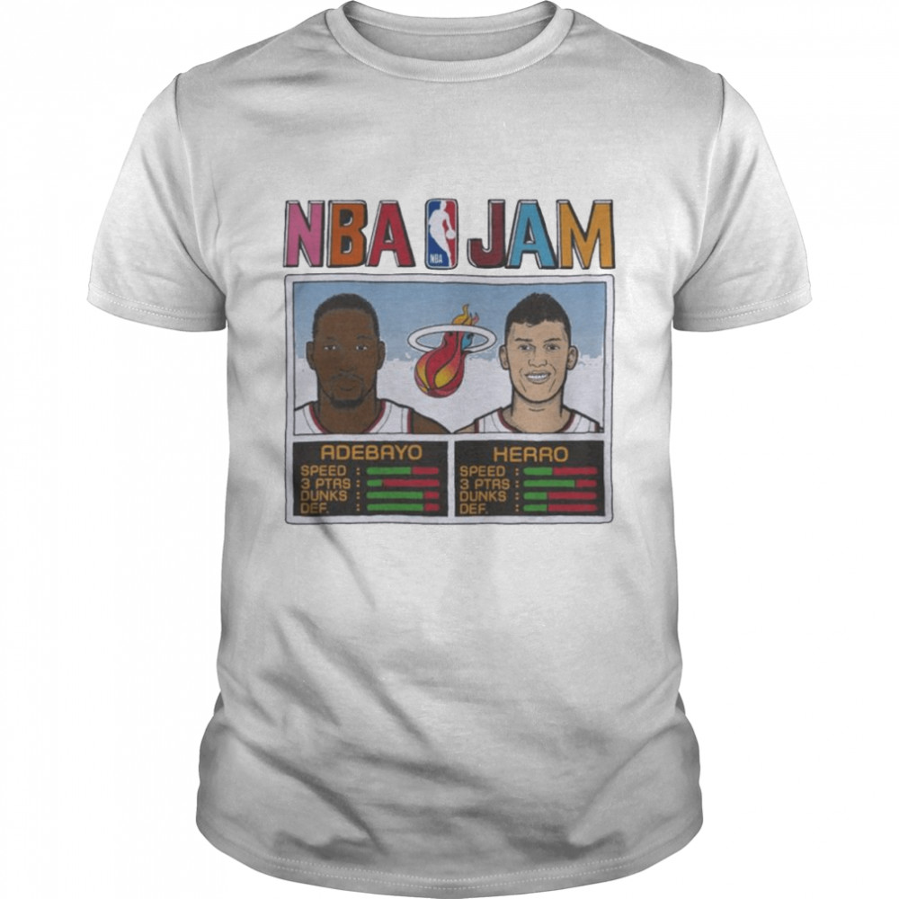 NBA Jam Miami Heat Tyler Herro And Bam Adebayo Shirt