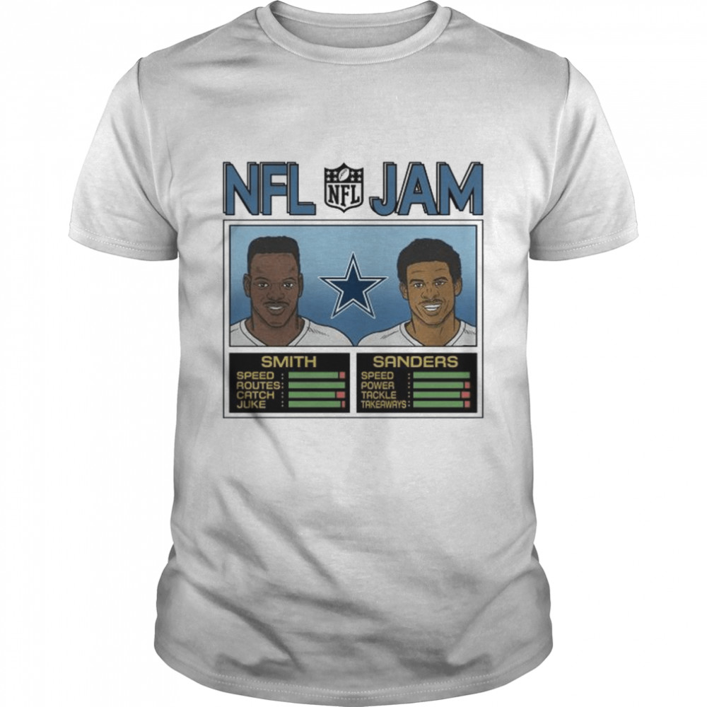 NFL Jam Dallas Cowboys Emmitt Smith And Deion Sanders t-shirt