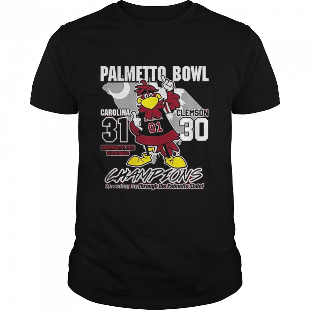 Palmetto Bowl Champions South Carolina Gamecocks 31-30 Clemson Tigers 2022 Shirt