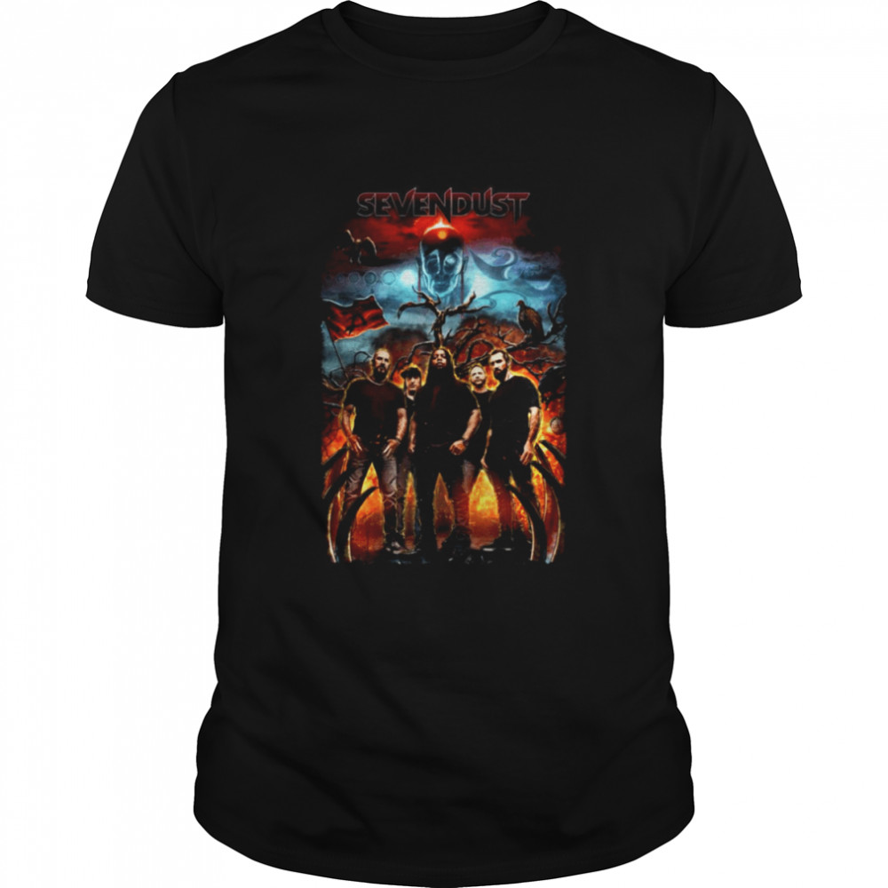 Sevendust Morgan Rose John Connolly Sticker shirt