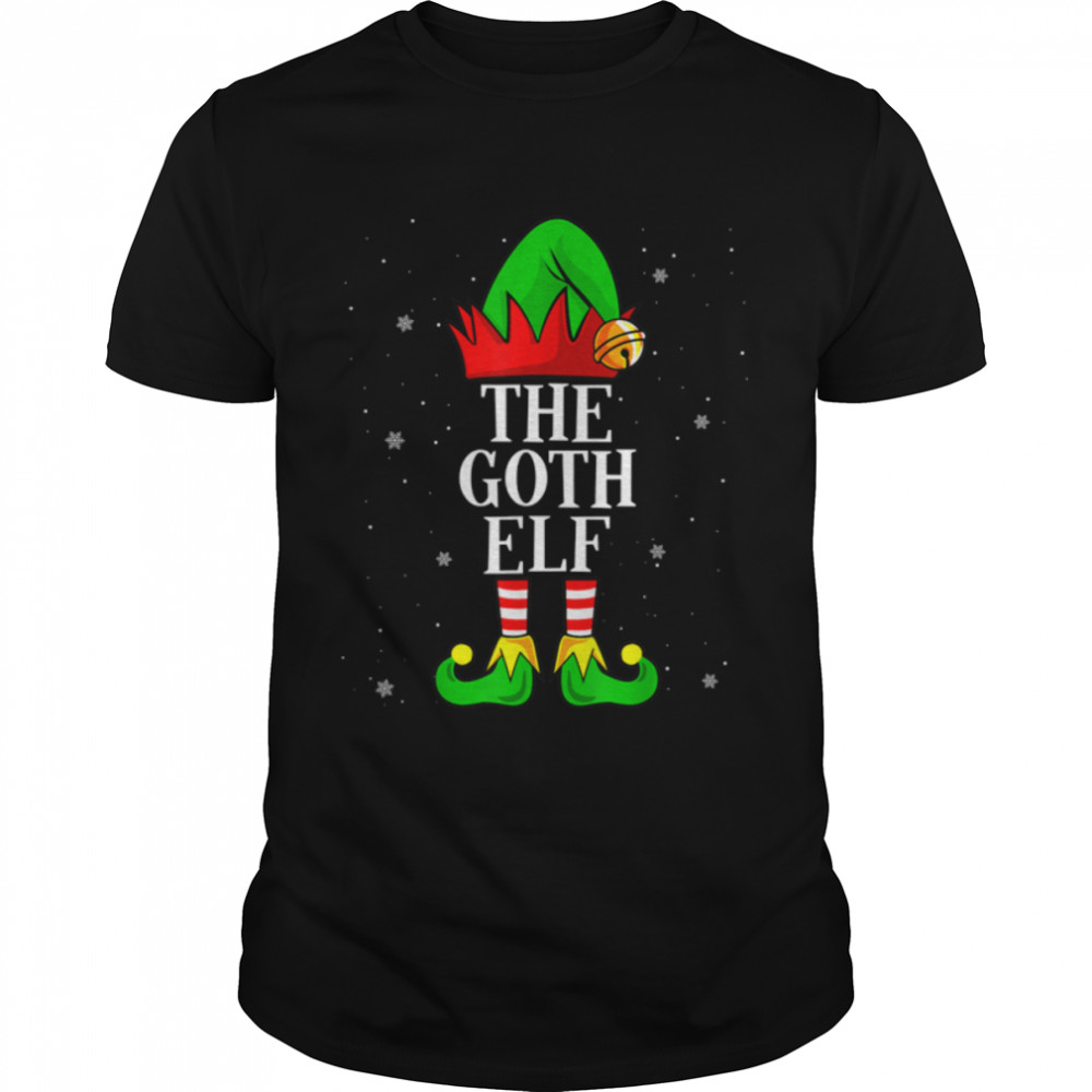 The Goth Elf Group Matching Family Christmas Gothic Funny T-Shirt B0BNPNWD2G