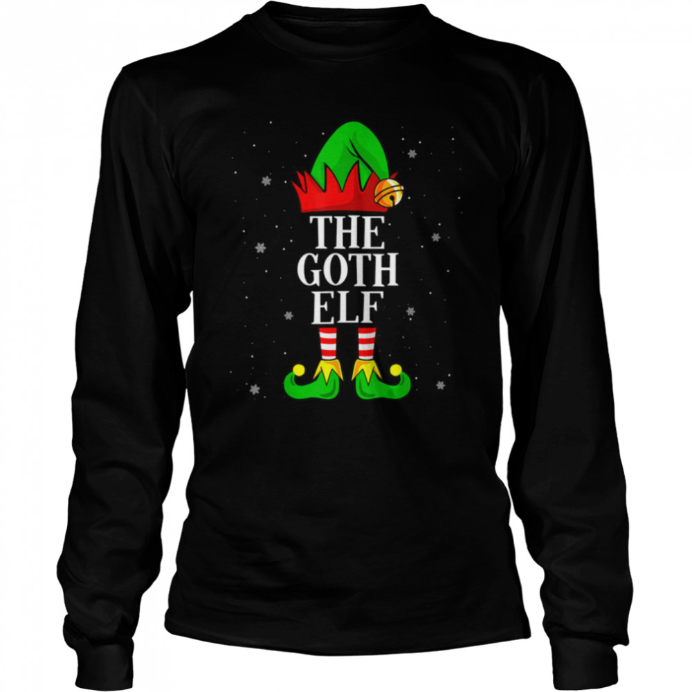The Goth Elf Group Matching Family Christmas Gothic Funny T- B0BNPNWD2G Long Sleeved T-shirt