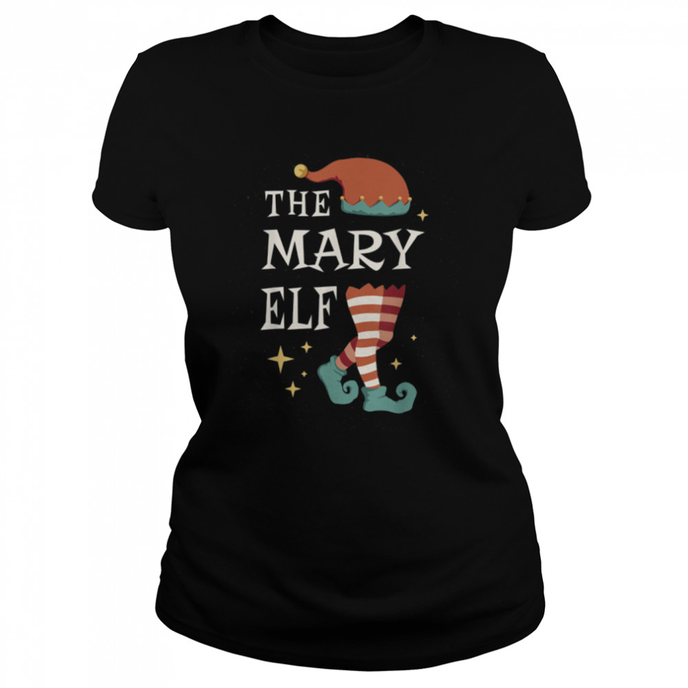 The Mary Elf - Christmas Pajama for Mary T- B0BNPXFLNM Classic Women's T-shirt