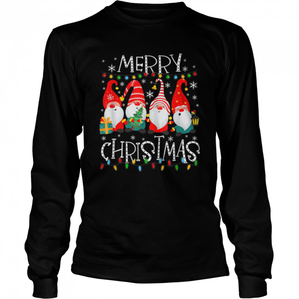Xmas Merry Christmas Gnome  Family Kids Adults T- B0BNP4CRGZ Long Sleeved T-shirt