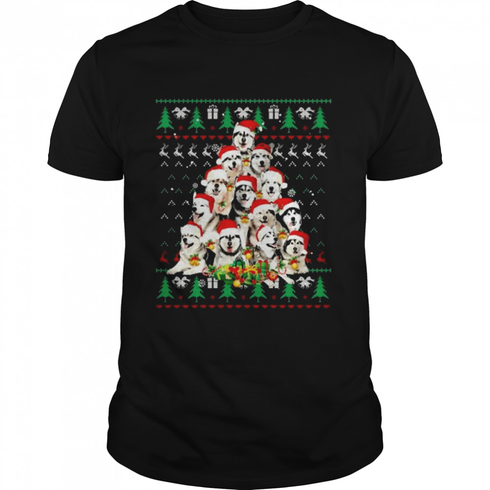 Alaskan Malamute Christmas Dog Lover Shirt Ugly shirt