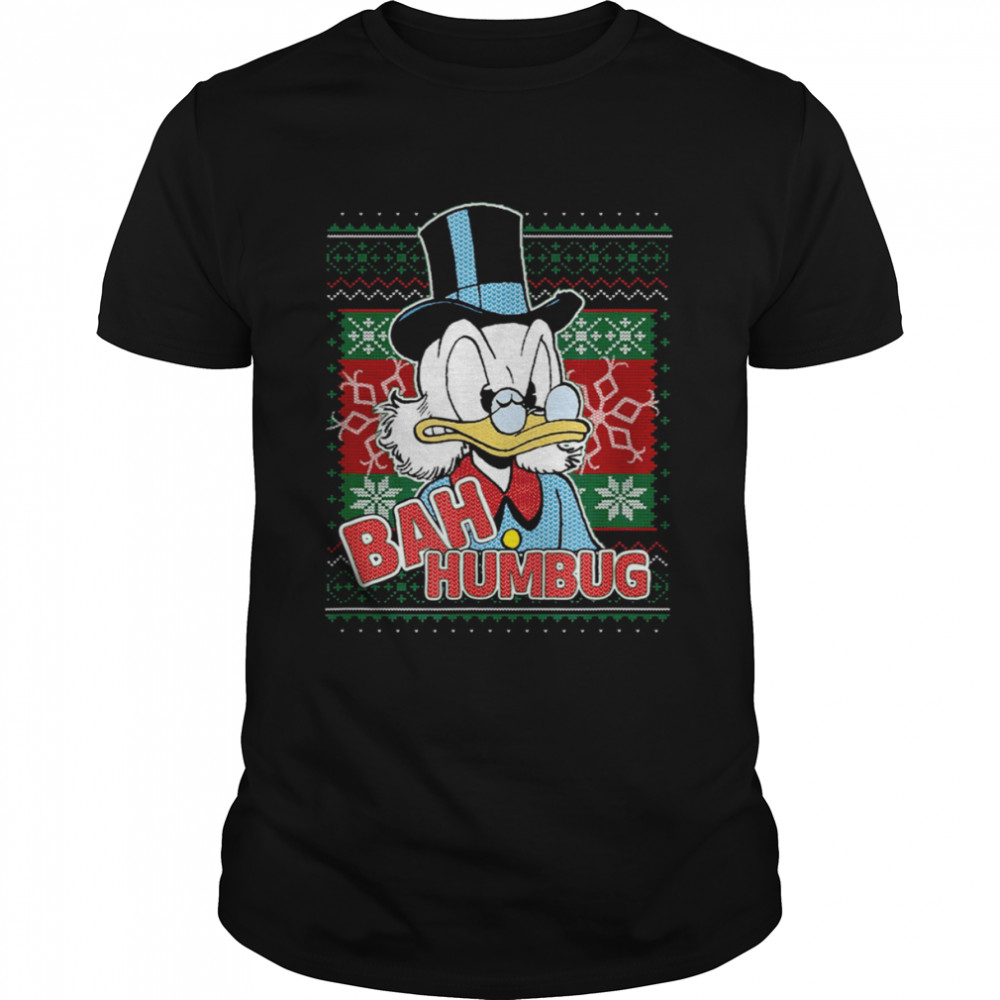 Bah Humbug Christmas Donald Duck Cartoon shirt