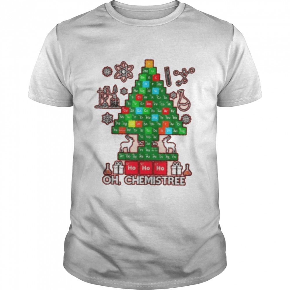 Chemistry Elements Xmas Tree Shirt