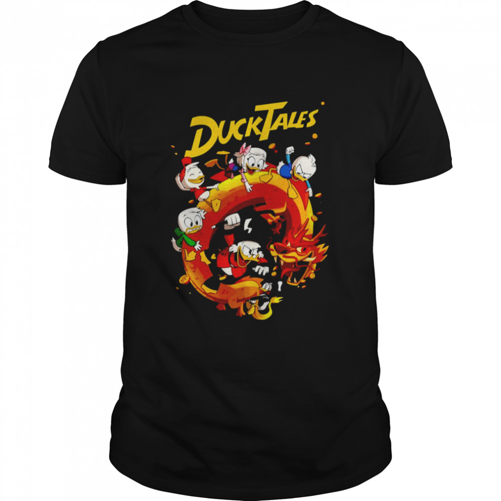 Dragon Fire Hurican Sima Well Disney Donald Ducktales shirt