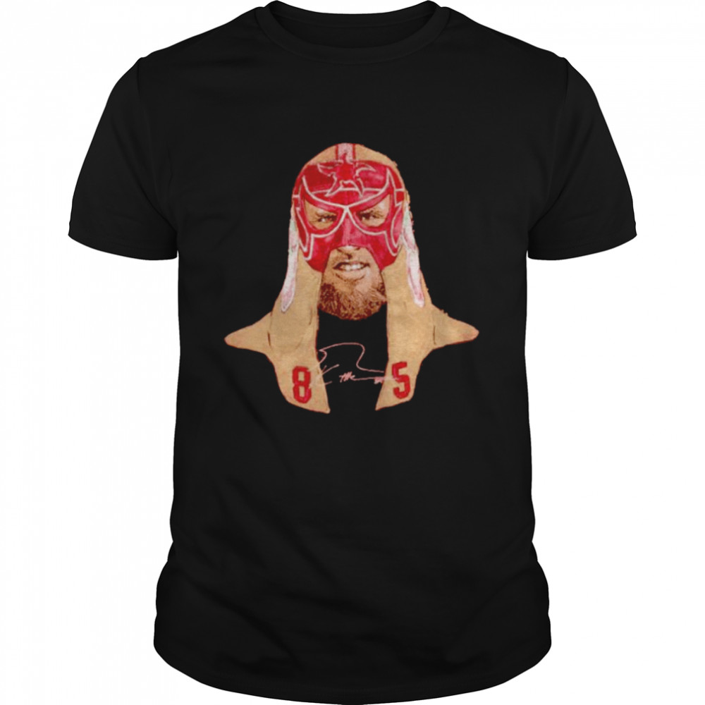 george Kittle San Francisco 49ers Luchador mask portrait shirt