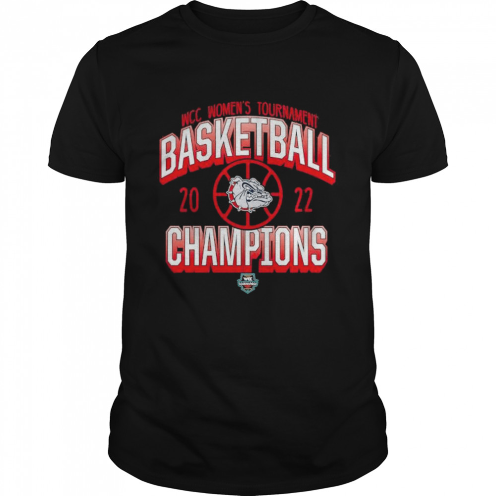 Gonzaga Bulldogs 2022 WCC Women’s Basketball Conference Tournament Champions T-Shirt