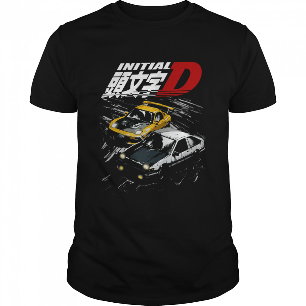 Mountain Drift Racing Initial D Tandems Ae86 Vs Fd Rx 7 shirt