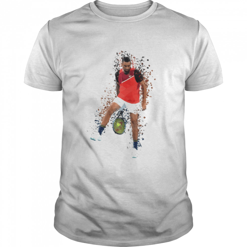 Polygon Colorful Tennis Art Nick Kyrgios shirt