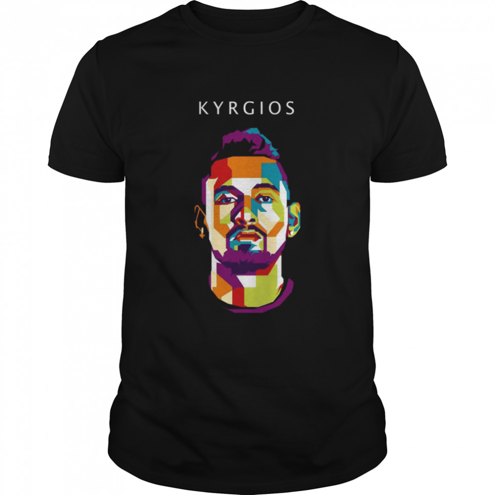 Pro Tennis Player Digital Art Nick Kyrgios shirt