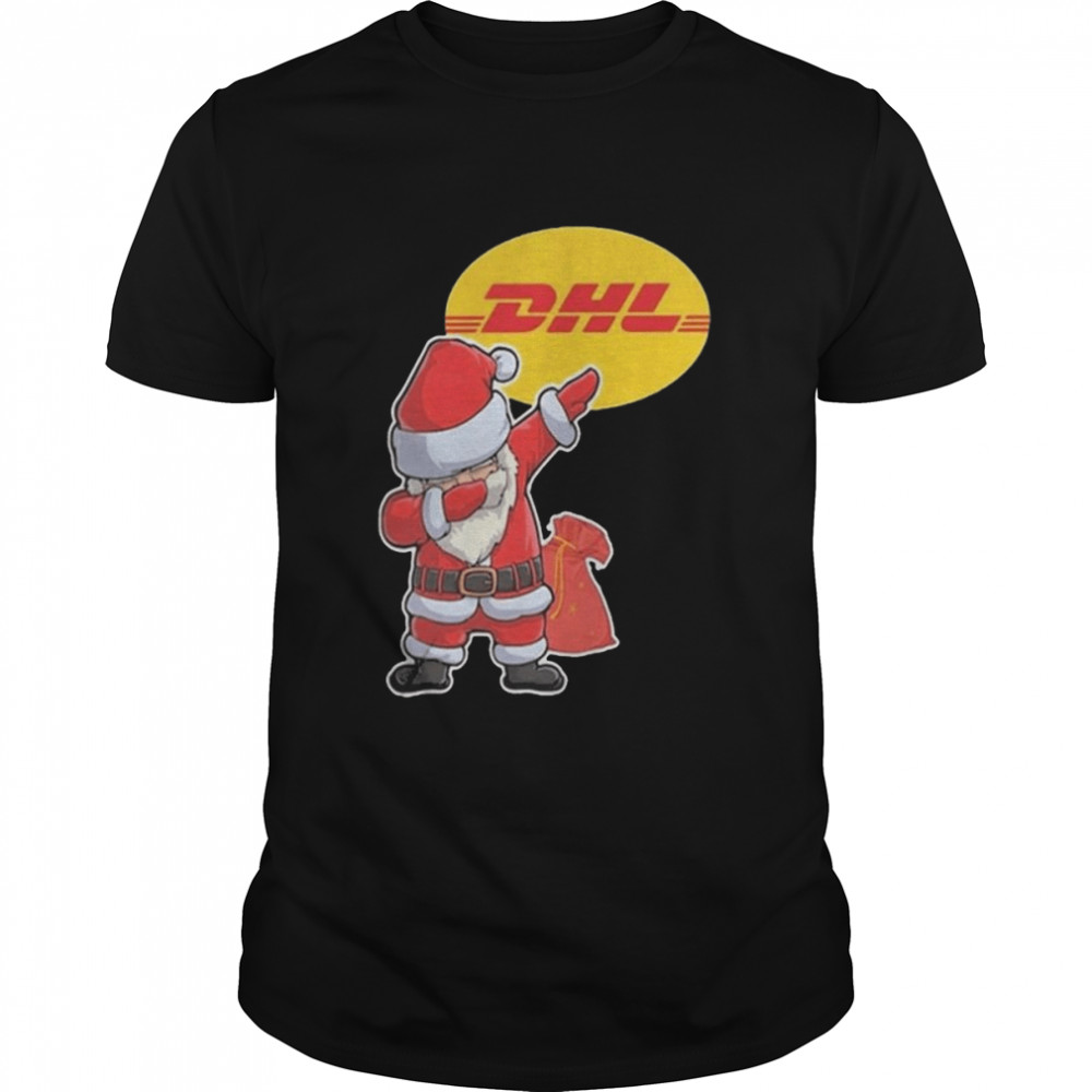 Santa Claus Dhl Excellence Simply Delivered Christmas Shirt