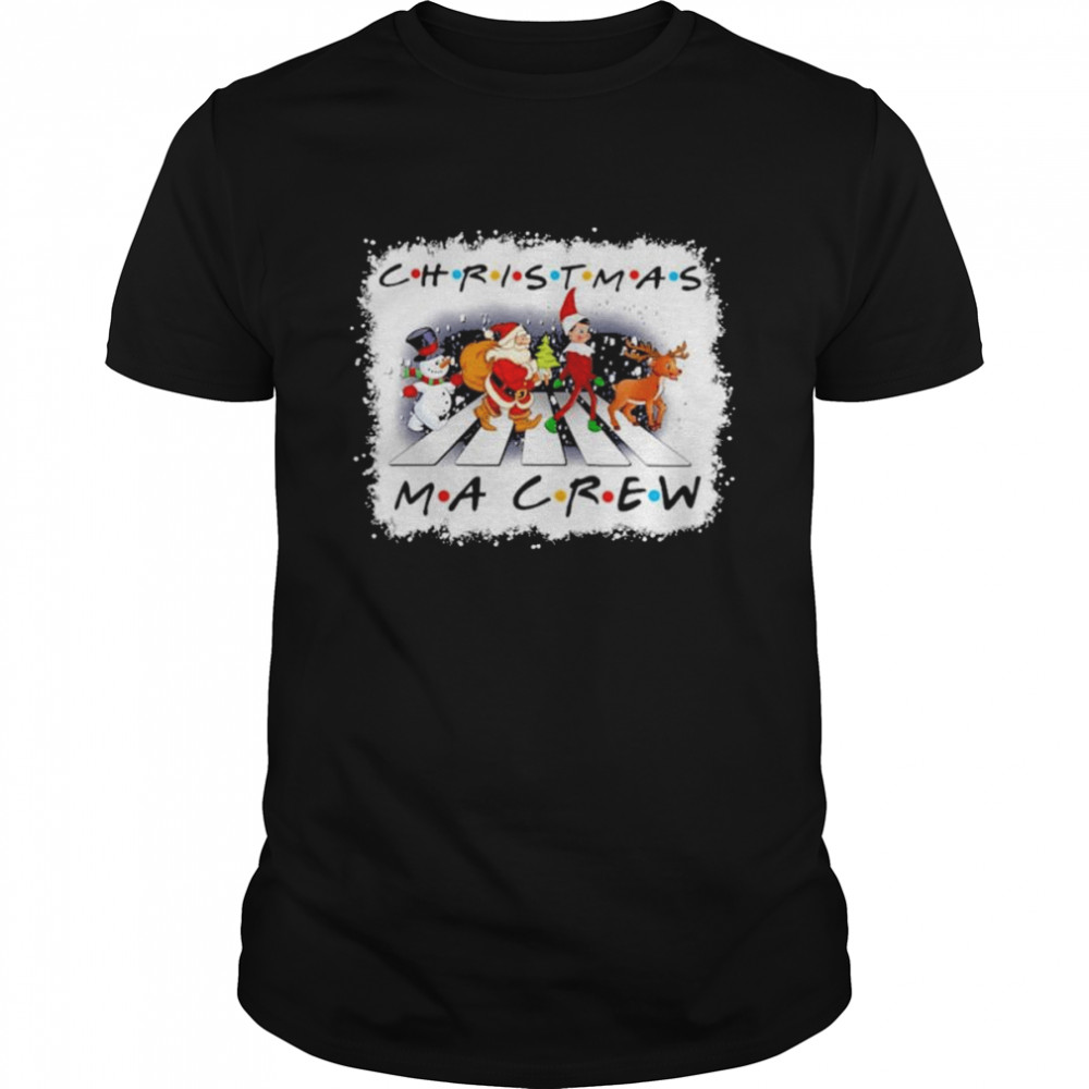 Santa Claus Snowman Christmas abbey road Medical Assistant crew shirt