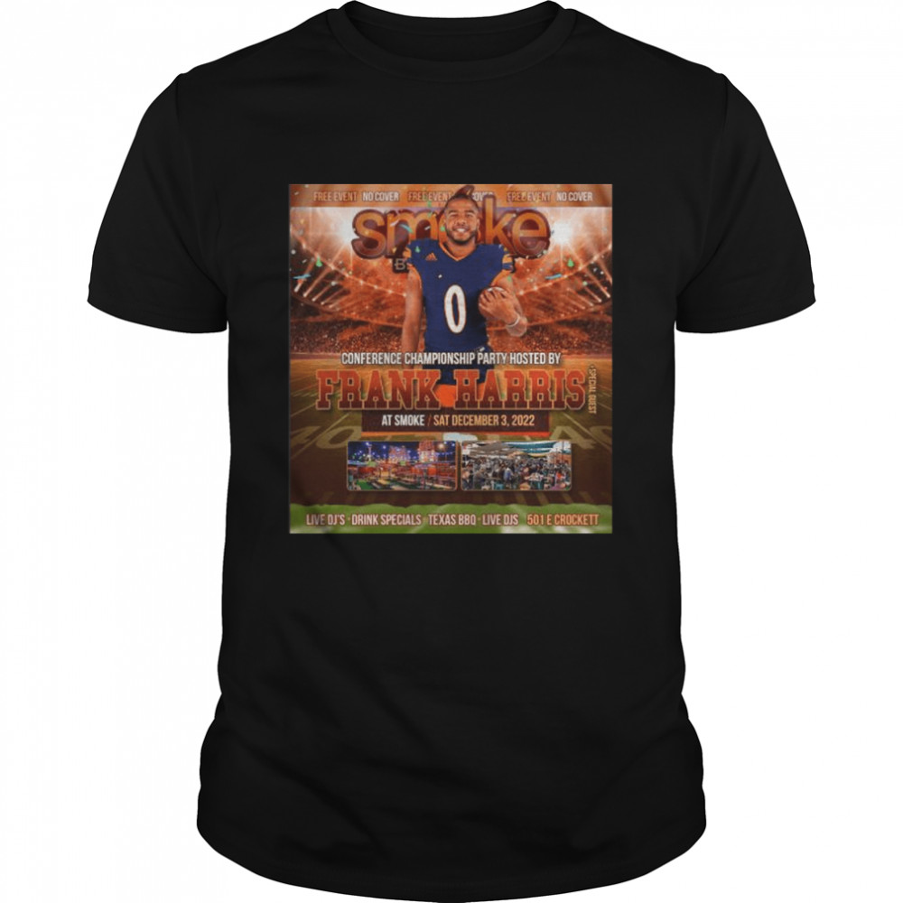 Smoke BBQ Skybar 2022 conference championship party Frank Harris shirt