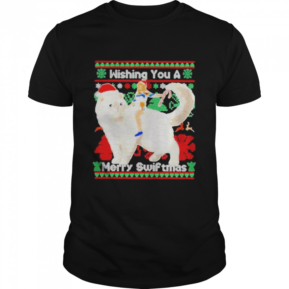 Taylor swift wishing you a merry swiftmas ugly 2022 T-shirt