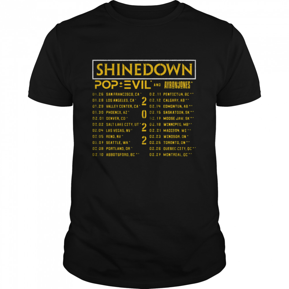 To Make Them Realize This Is My Life Shinedown 2022 Tour Date shirt