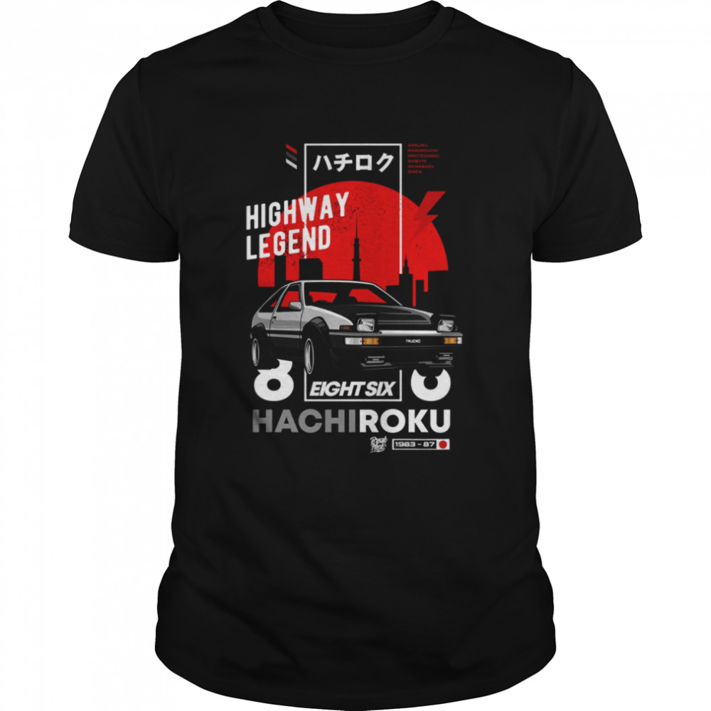 Toyota Ae86 Trueno Hachiroku Eight Six Initial D Jdm shirt