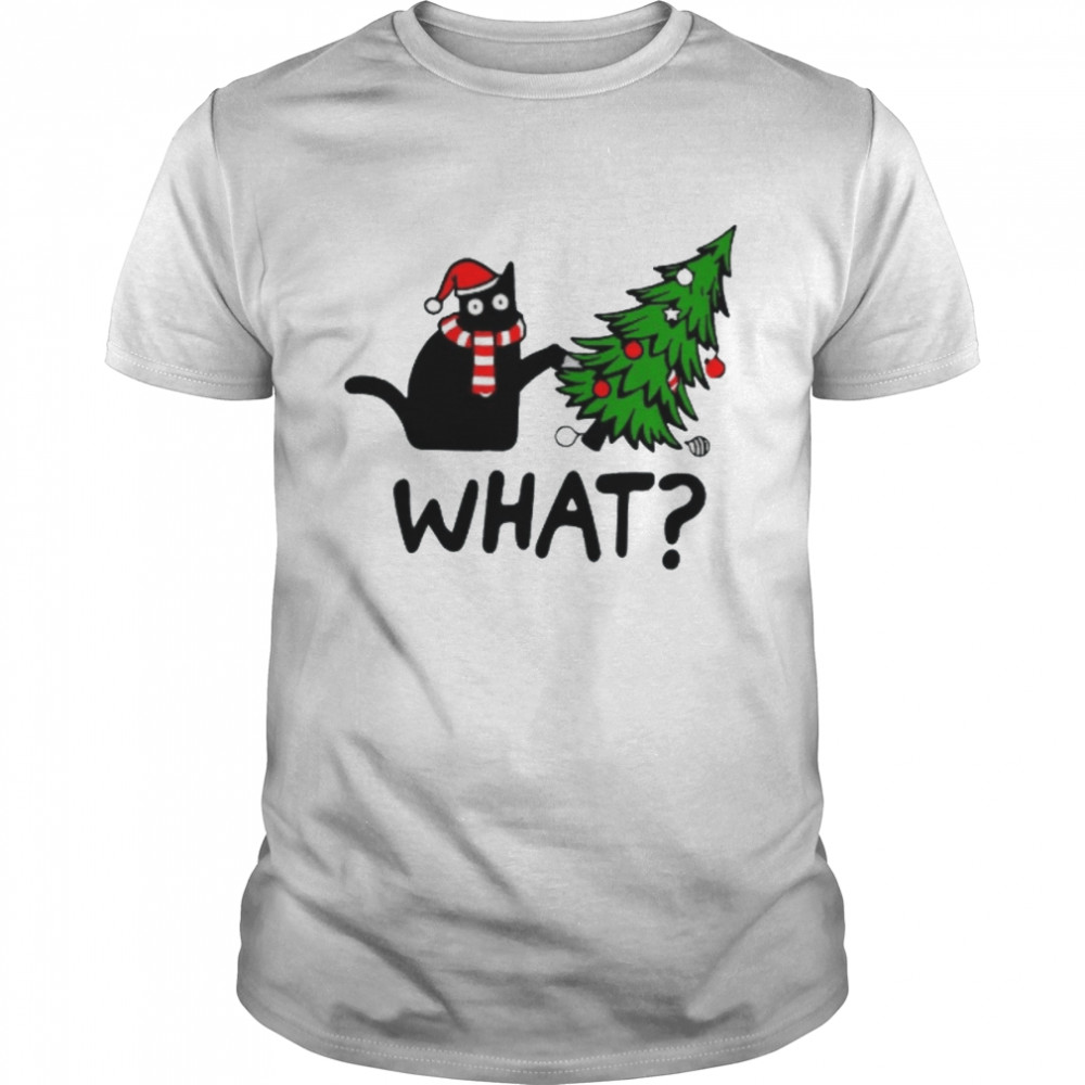 Black Cat Christmas shirt