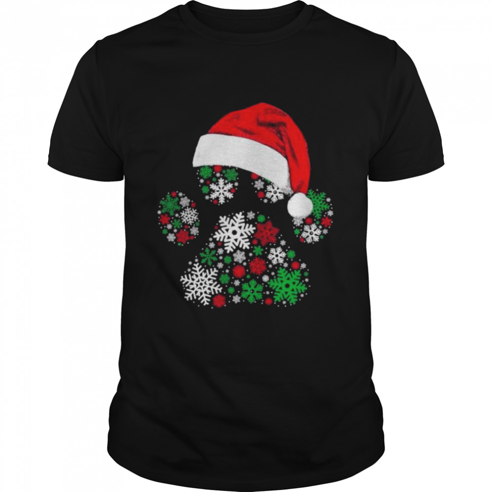 Dog’s footprint Santa Hat Christmas 2022 shirt