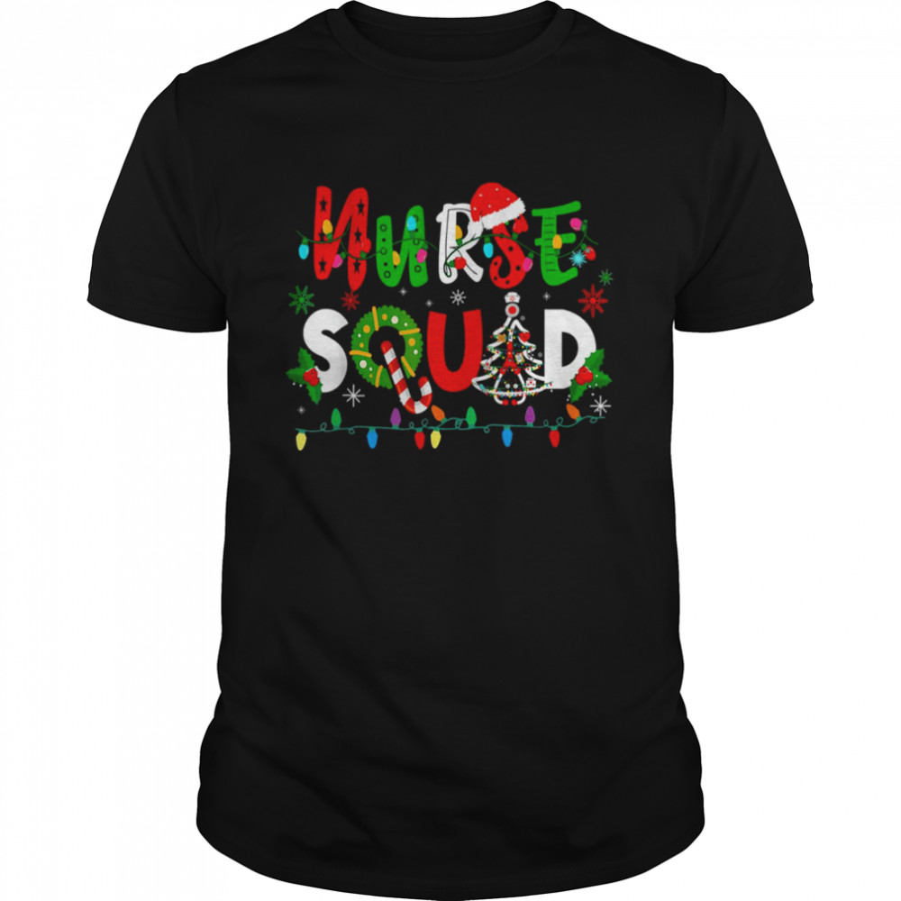 Nurse Squad Christmas Pajama Family Xmas shirt