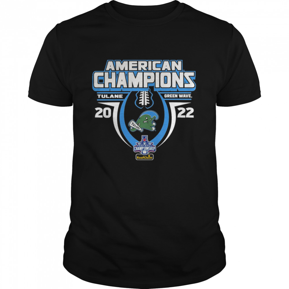 2022 AAC Football Conference Champions Tulane Green Wave shirt