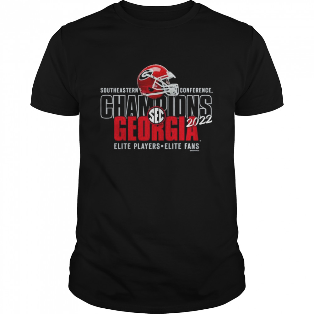 2022 SEC Champions Georgia Bulldogs elite players elite fans shirt