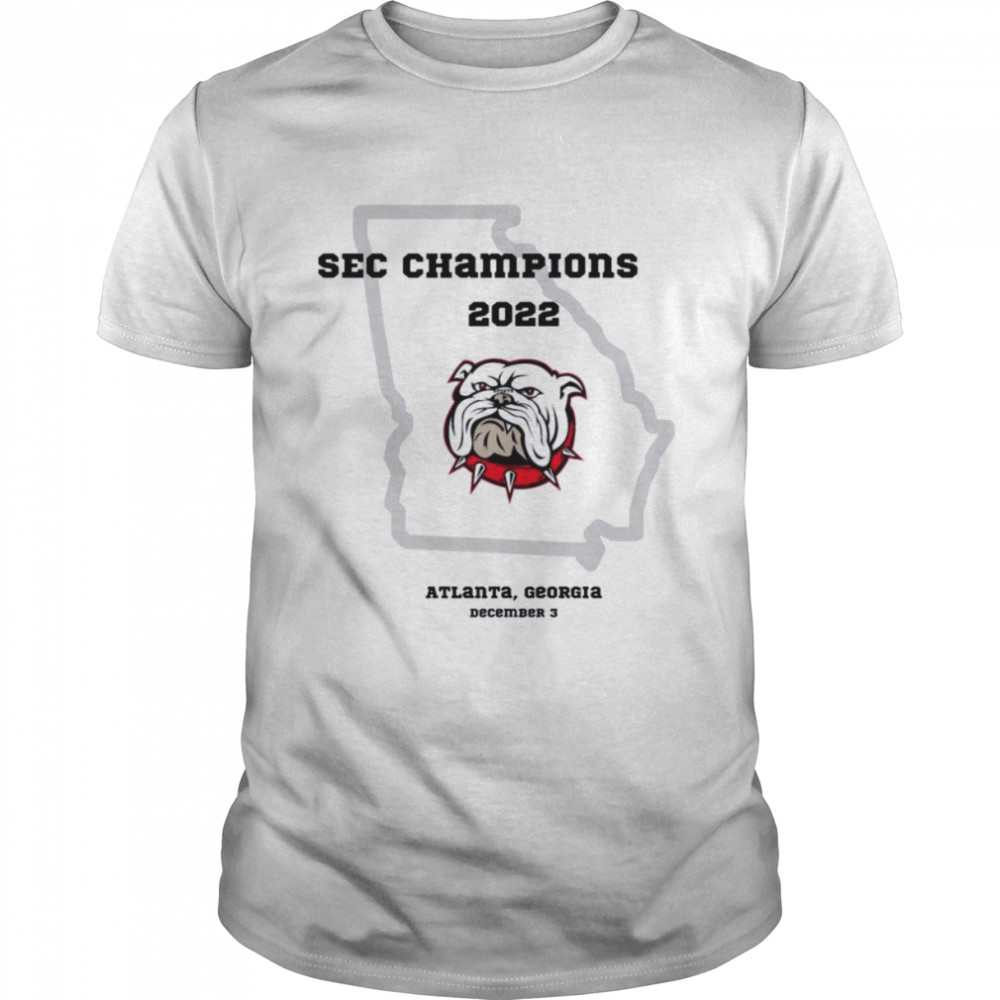 Georgia Bulldogs 2022 SEC Champions Atlanta, Georgia December 3 Shirt