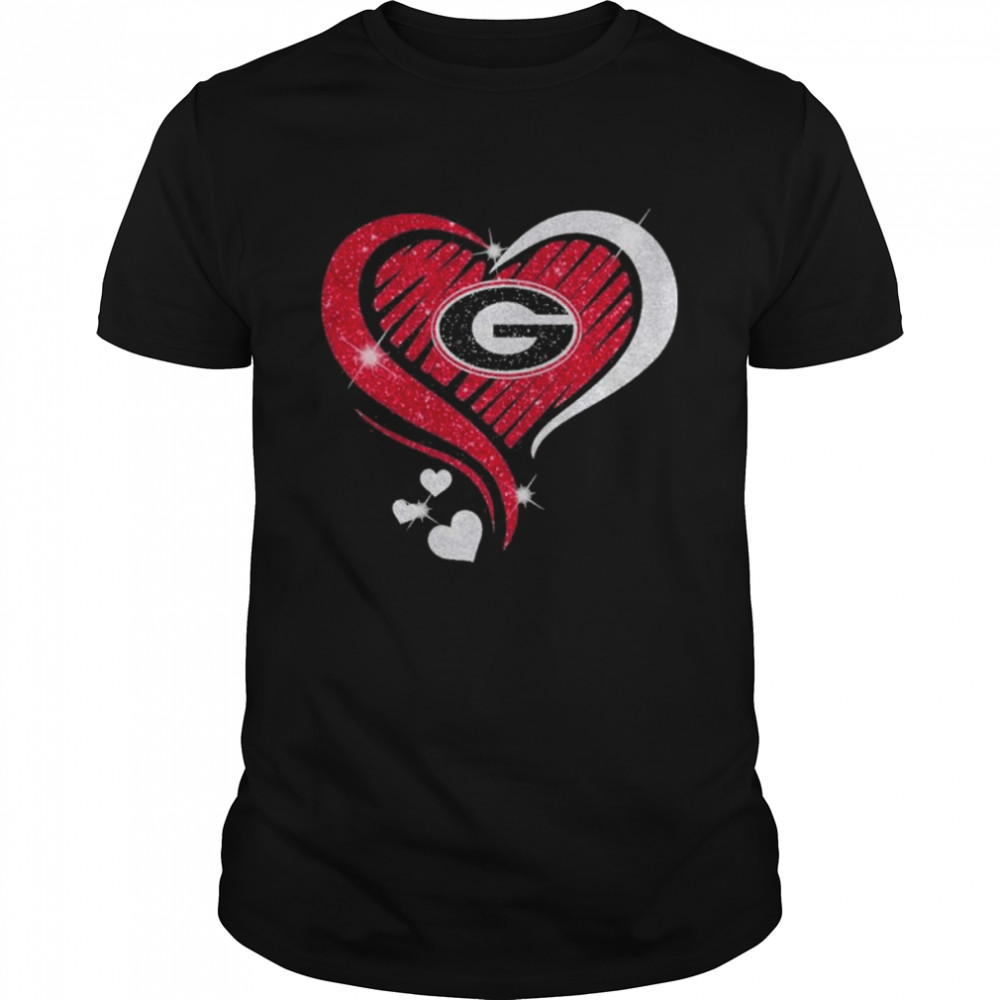 Georgia Bulldogs Heart Diamond love 2022 shirt