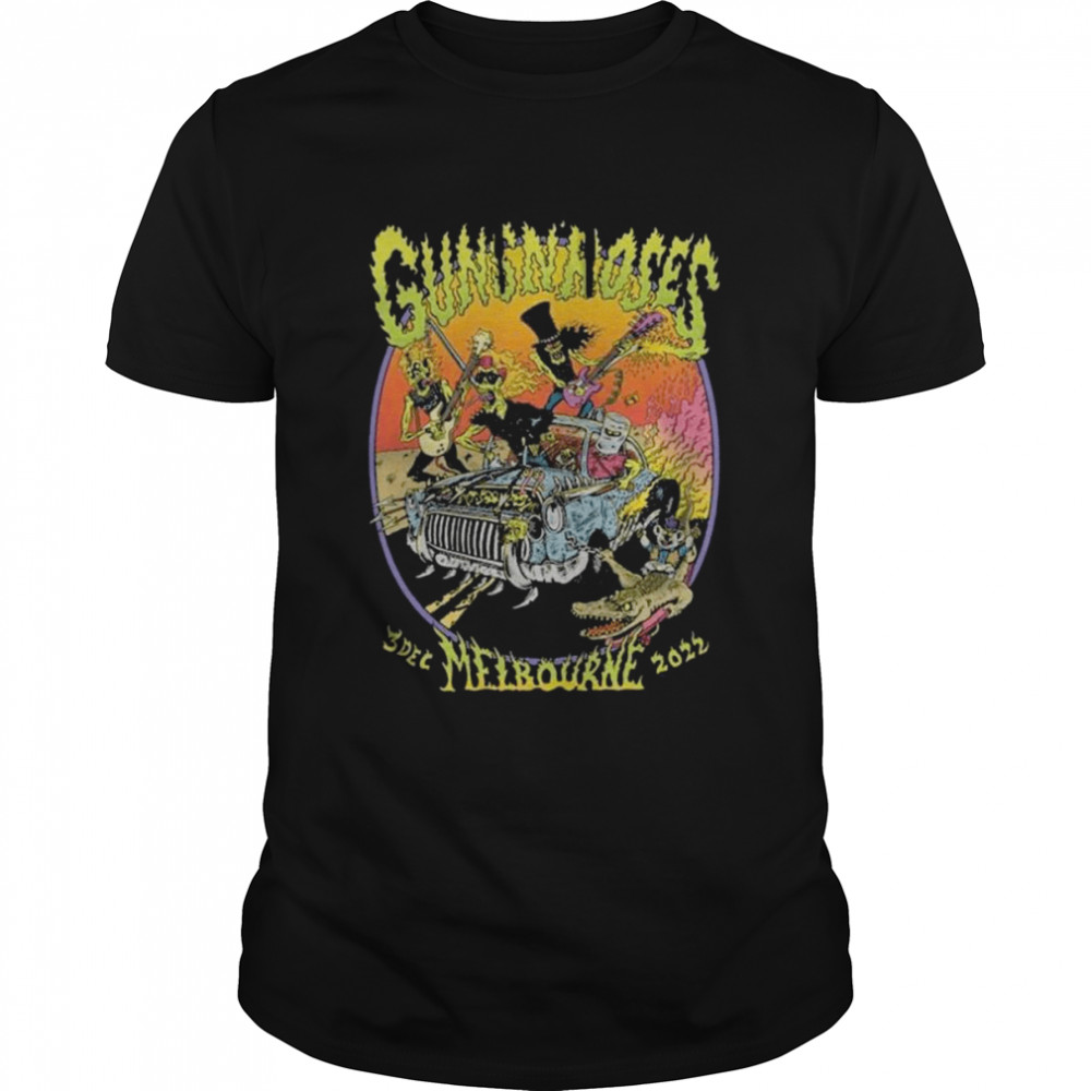 Guns n roses melbourne dec 3rd 2022 melbourne australia shirt