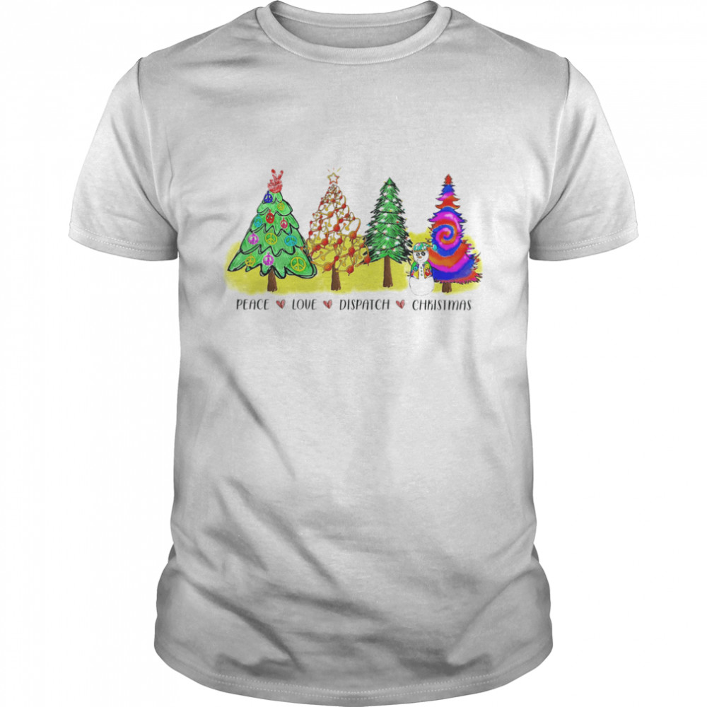 Peace Love Dispatch Christmas Tree Shirt