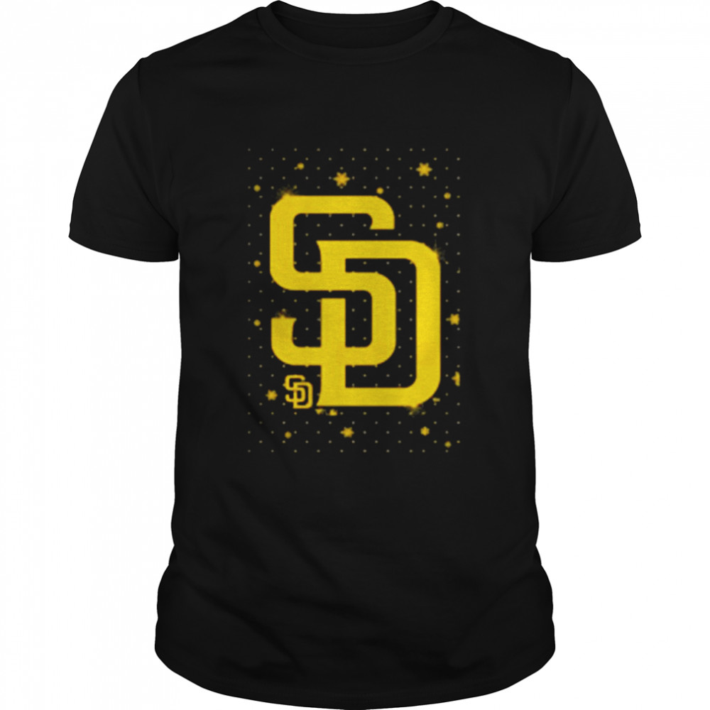 San diego padres sparkle logo Christmas shirt