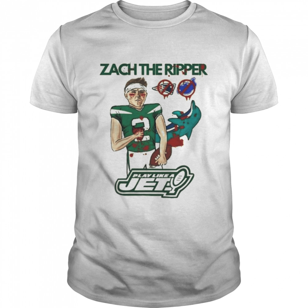 Ty Johnson New York Jets Zach The Ripper TShirt