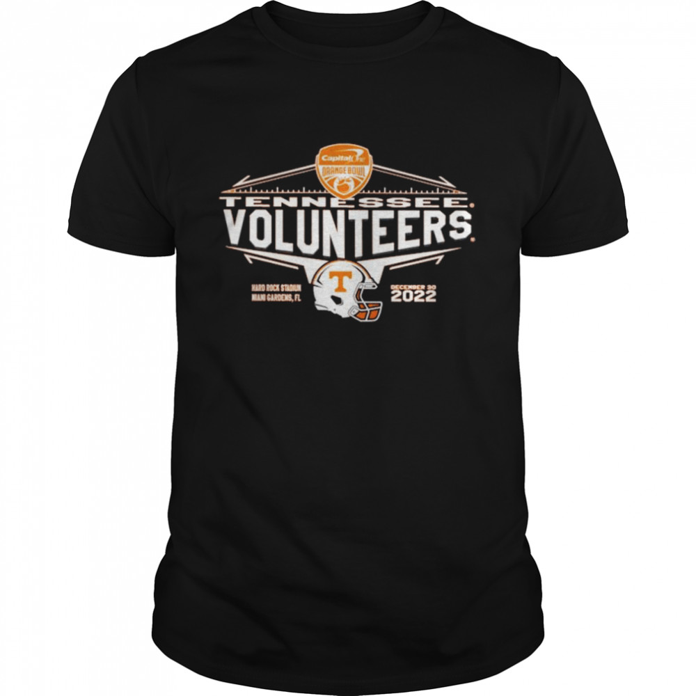 2022 Capital one Orange BOWL Tennessee Volunteers helmet shirt