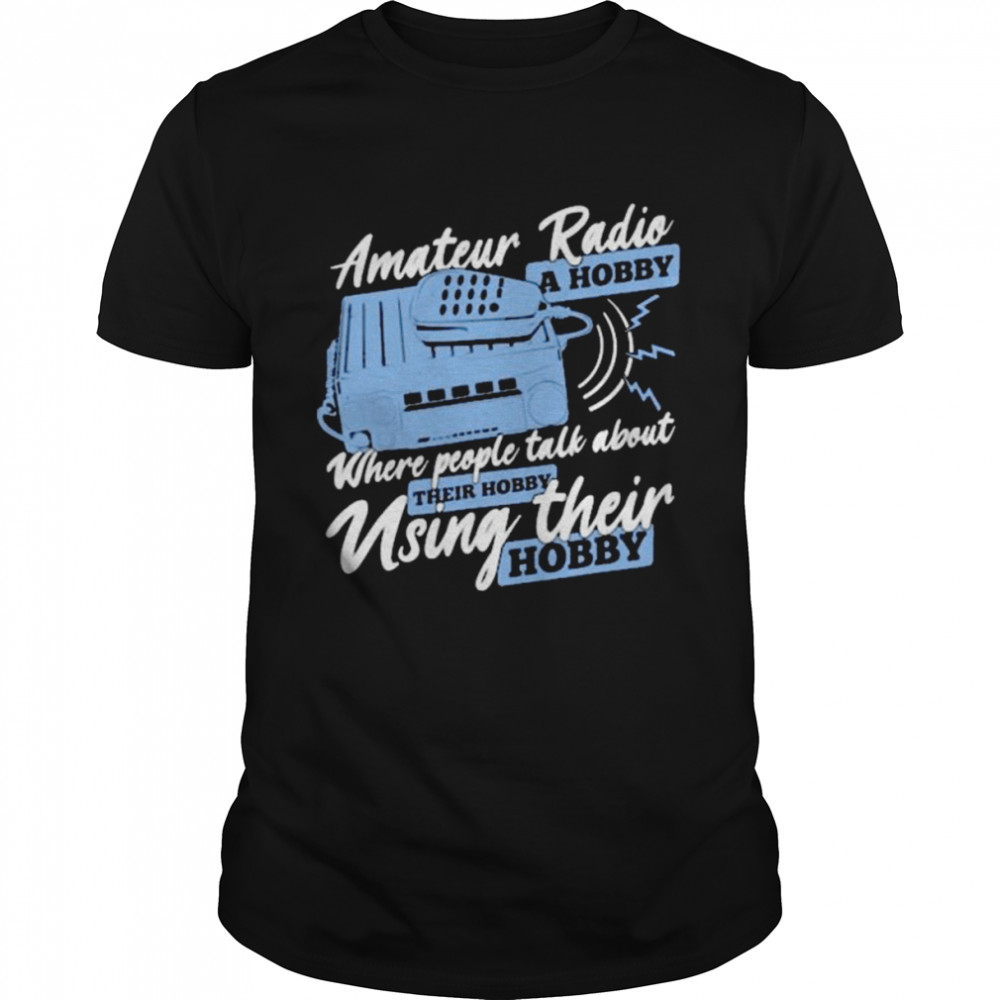 Amateur radio design for a ham radio operator shirt