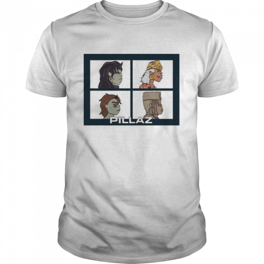 Awaken My Pillaz JoJo’s Bizarre Adventure X Gorillaz shirt