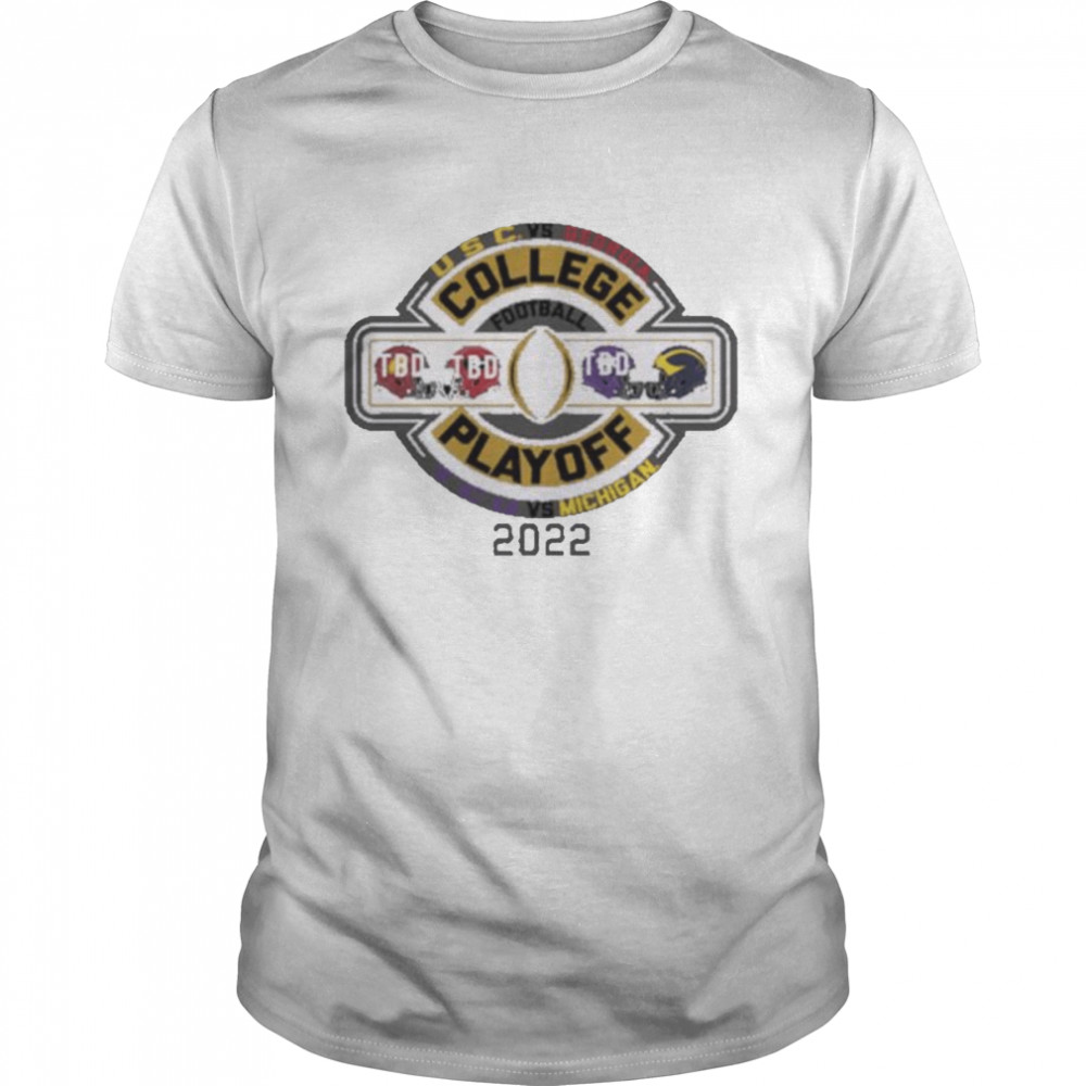 Blue84 university of michigan football 2022 college football playoff four team shirt