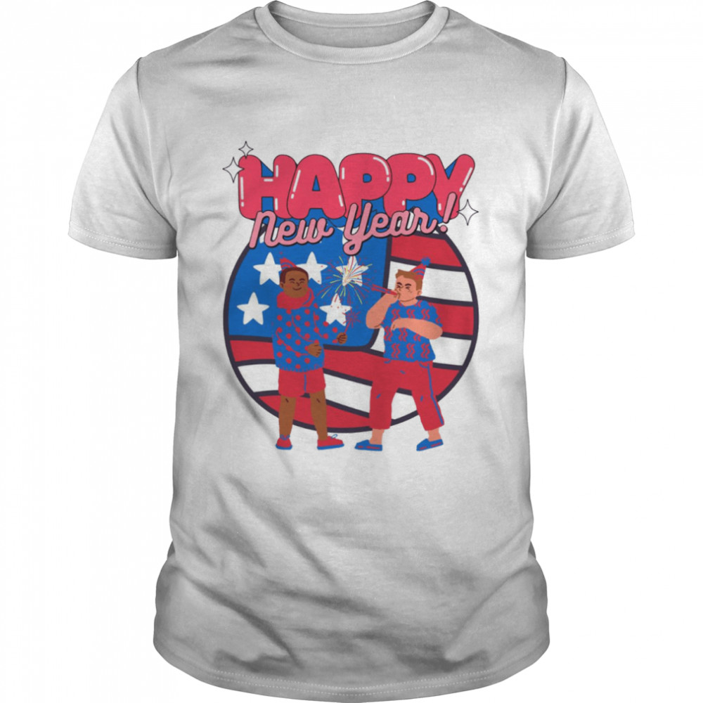 Celabrating Happy New Year Usa 2023 Happy New Year America shirt