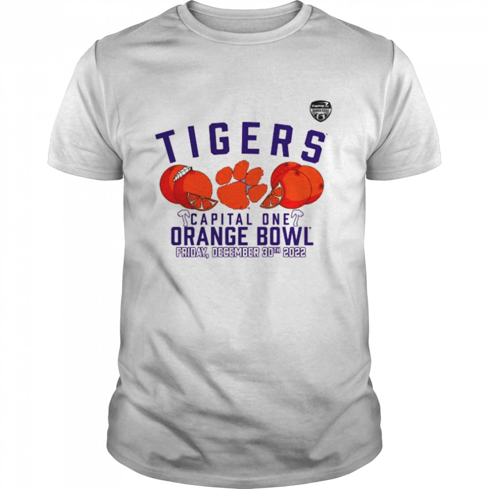 Clemson Tigers 2022 Capital one Orange Bowl shirt