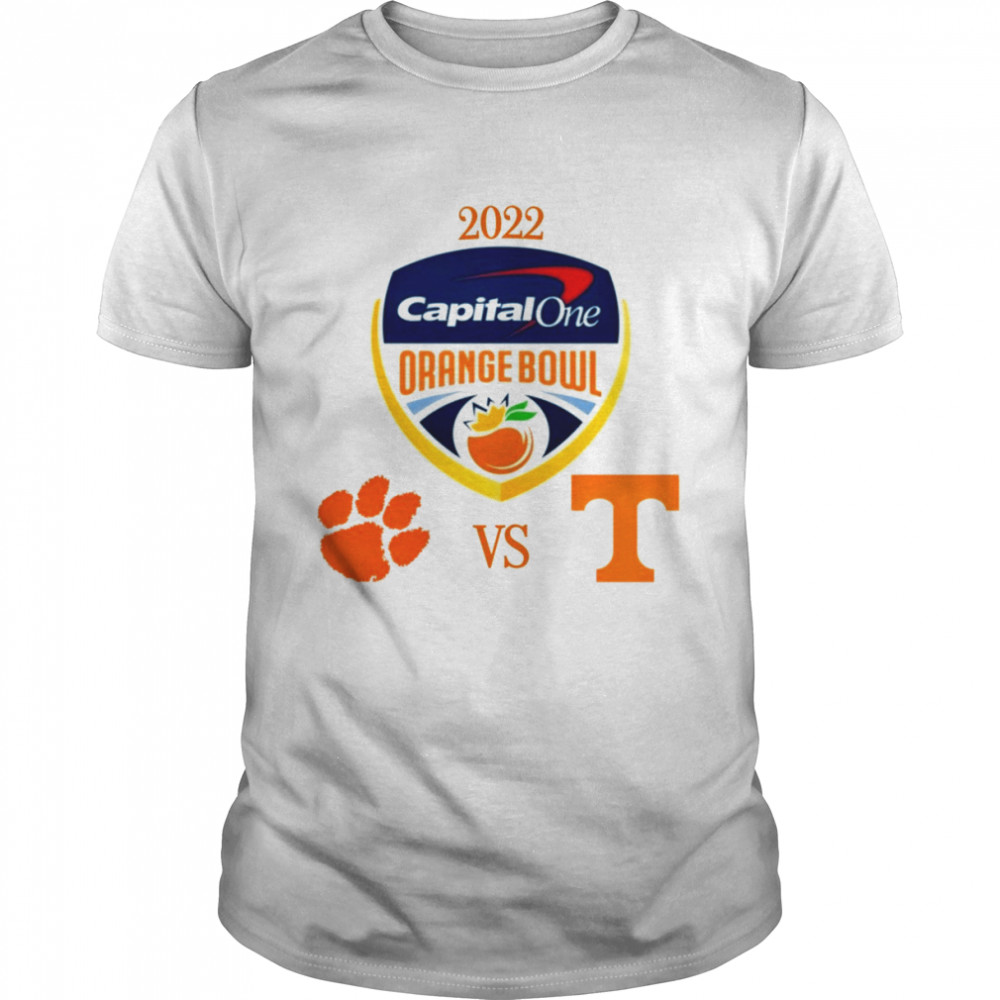 clemson Tigers vs Tennessee Volunteers Capital One Orange Bowl 2022 shirt