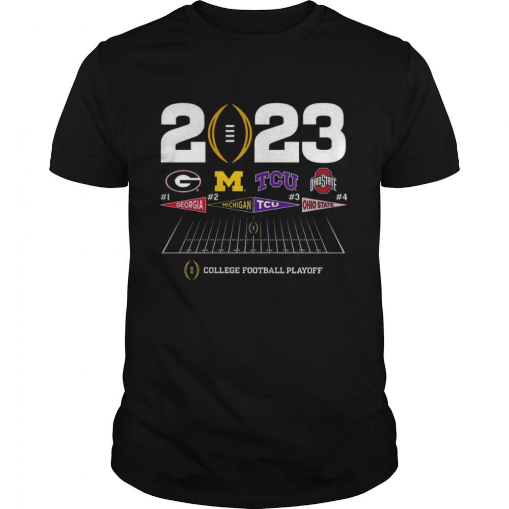 College Football Playoff 4 Team Announcement 2023 Shirt