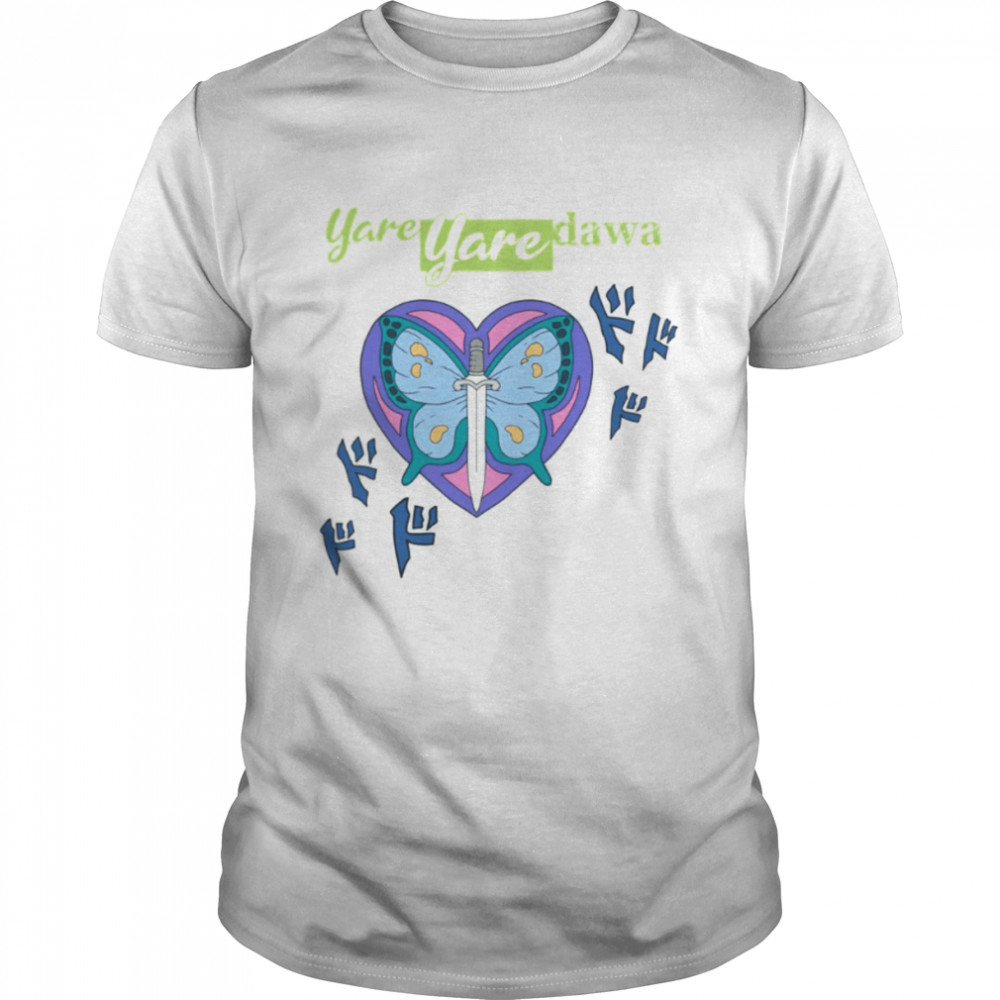 Jolyne Cujoh’s Butterfly Yare Yare Dawa JoJo’s Bizarre Adventure shirt