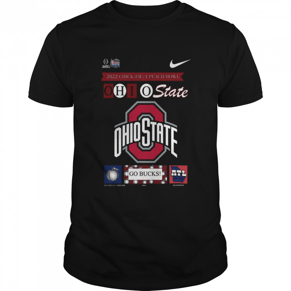 nike 2022 chick fil a Peach bowl Ohio State go bucks shirt