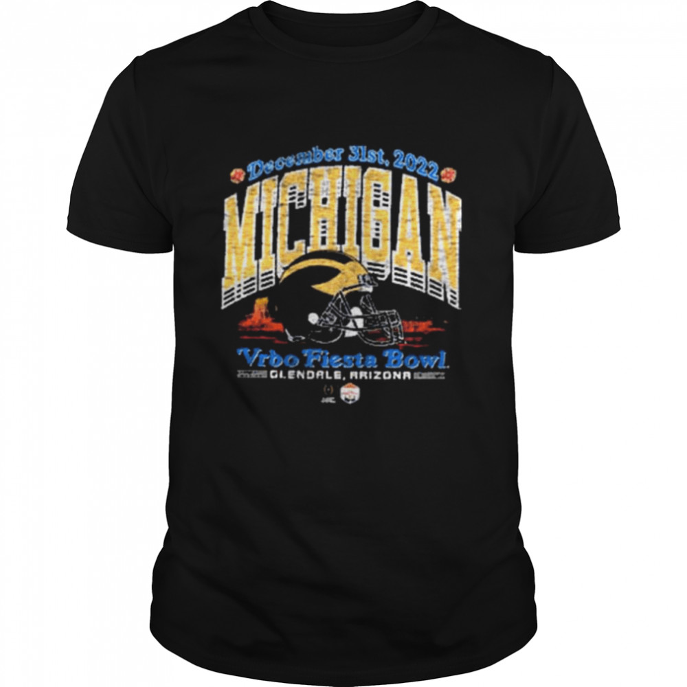 University of michigan football 2022 college football playoff fiesta bowl shirt