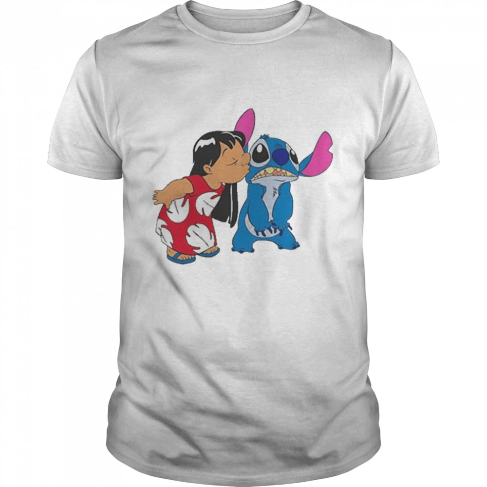 Valentine’s Day Stitch Kiss Lilo Valentines Day shirt