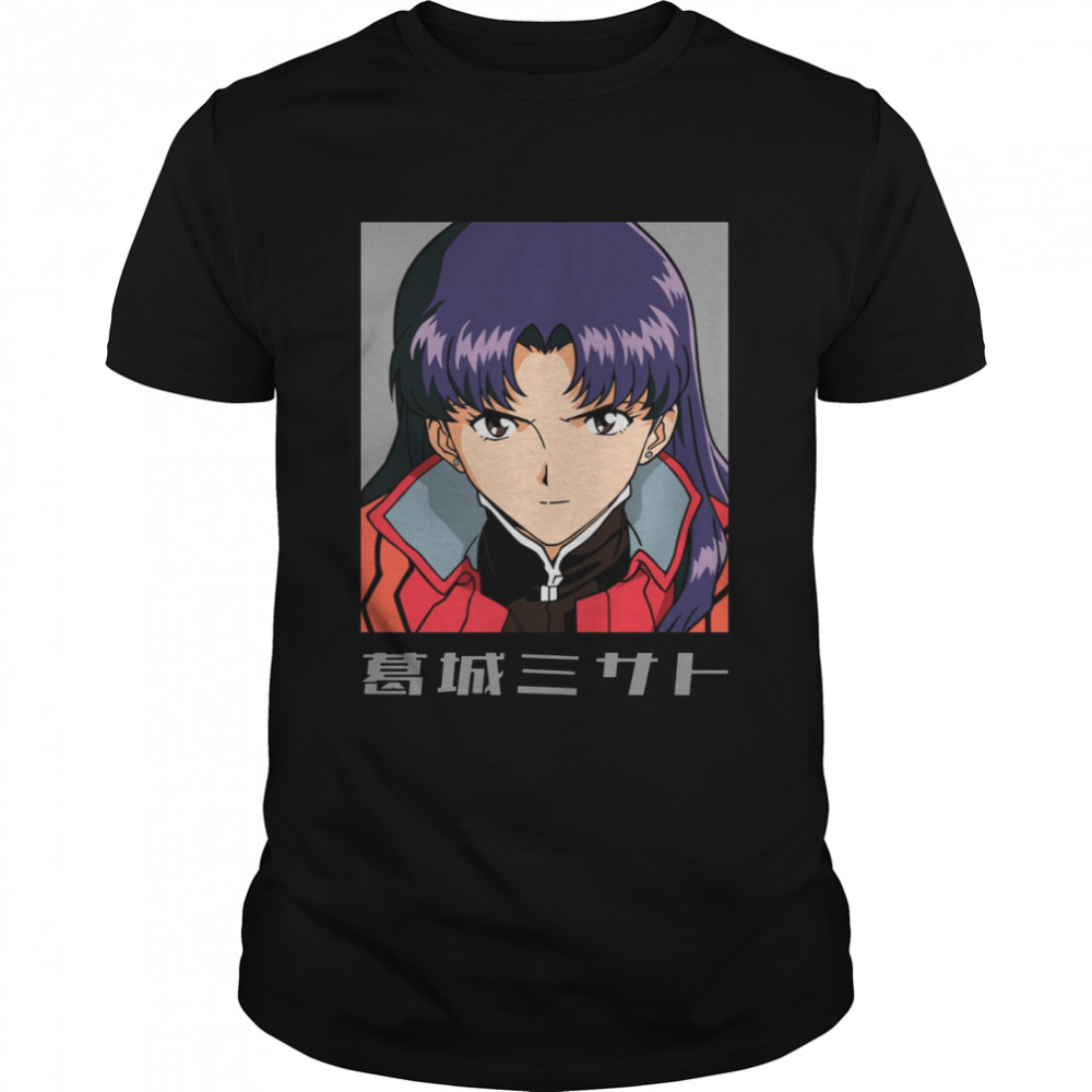 Graphic Portrait Neon Genesis Evangelion Misato Katsuragi shirt