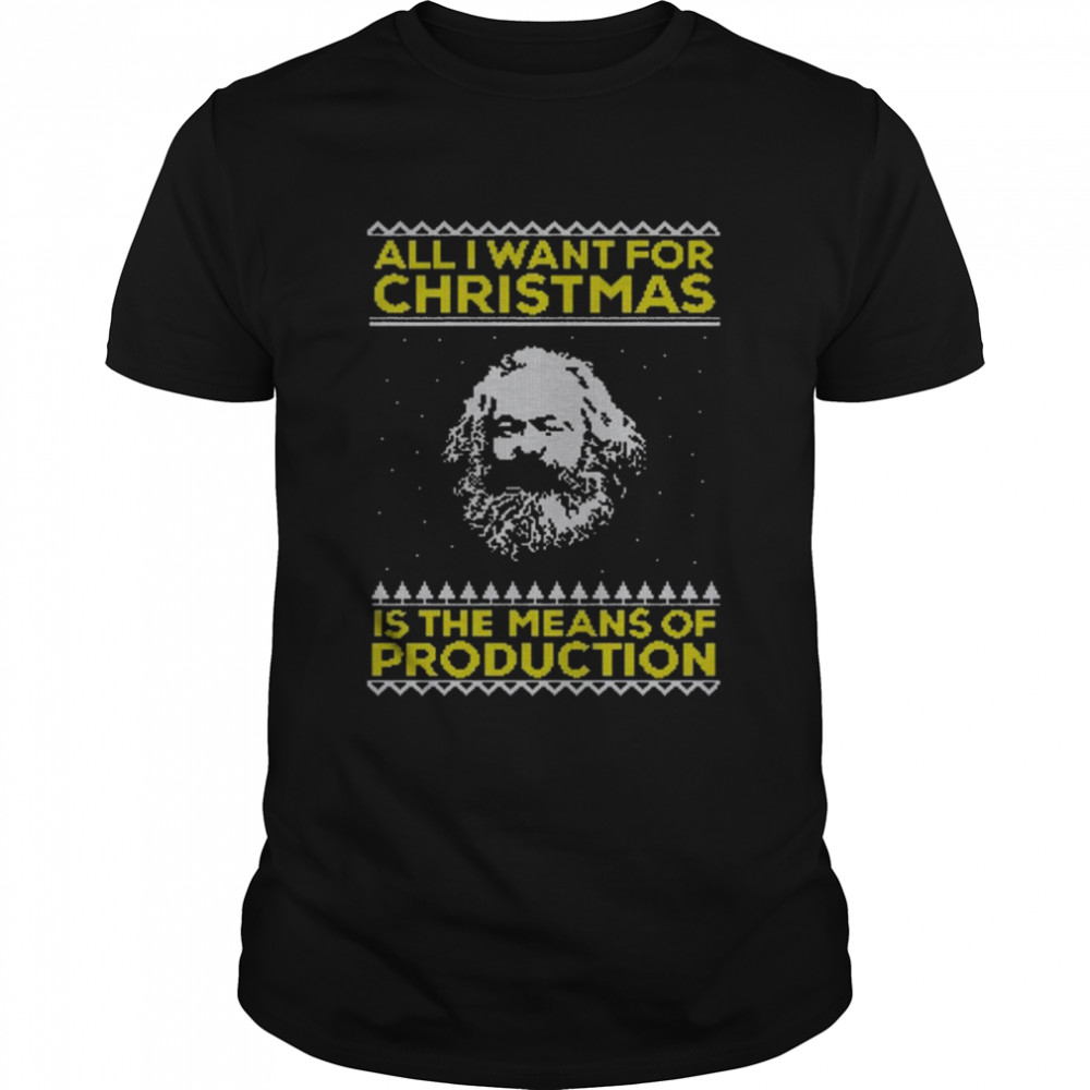 I Want For Christmas Is The Means Of Production Ugly Christmas shirt