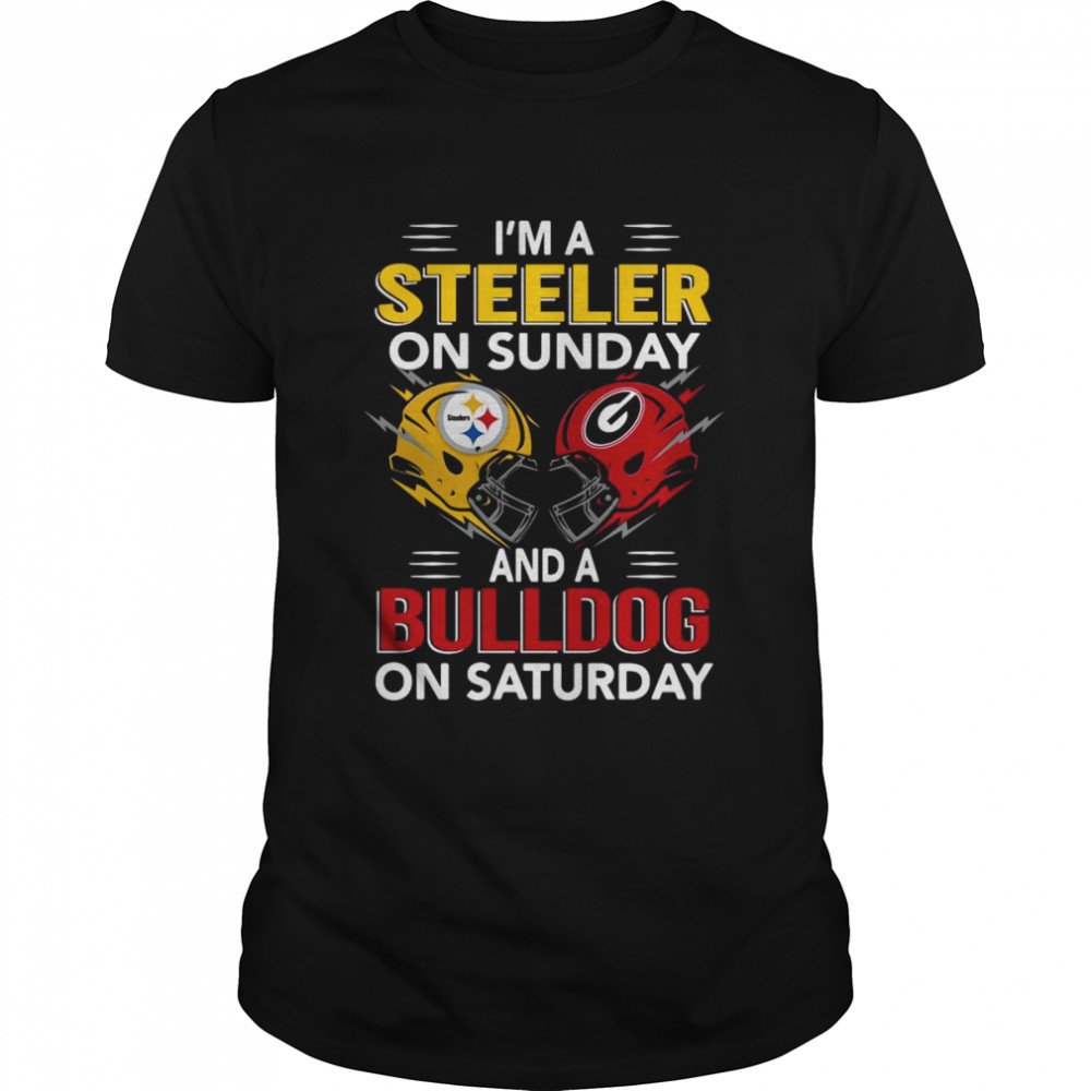 I’m a Pittsburgh Steelers on sunday and a Georgia Bulldogs on saturday 2022 shirt